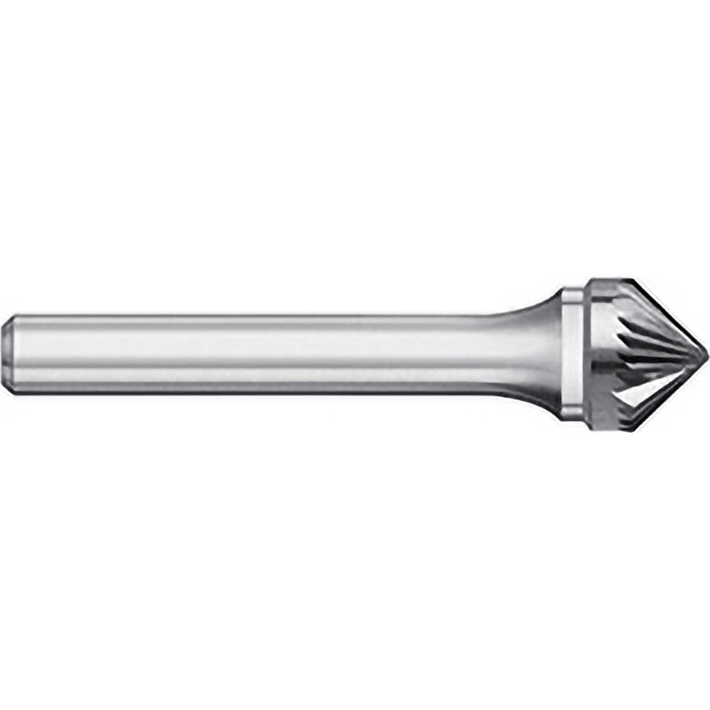 Titan USA - Burrs; Head Shape: Taper ; Industry Specification: SK-7 ; Tooth Style: Single Cut ; Cutting Diameter (Inch): 3/4 ; Cutting Diameter (Decimal Inch): 0.7500 ; Shank Diameter (Inch): 1/4 - Exact Tool & Supply