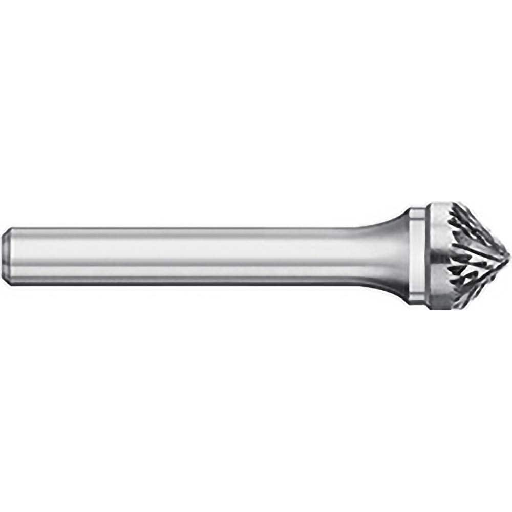 Titan USA - Burrs; Head Shape: Taper ; Industry Specification: SK-7 ; Tooth Style: Double Cut ; Cutting Diameter (Inch): 3/4 ; Cutting Diameter (Decimal Inch): 0.7500 ; Shank Diameter (Inch): 1/4 - Exact Tool & Supply