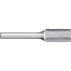 Titan USA - Burrs; Head Shape: Cylinder w/End Cut ; Industry Specification: SB-9 ; Tooth Style: Double Cut ; Cutting Diameter (Inch): 1 ; Cutting Diameter (Decimal Inch): 1.0000 ; Shank Diameter (Inch): 1/4 - Exact Tool & Supply