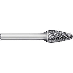 Titan USA - Burrs; Head Shape: Tree w/Radius ; Industry Specification: SF-14 ; Tooth Style: Double Cut ; Cutting Diameter (Inch): 3/4 ; Cutting Diameter (Decimal Inch): 0.7500 ; Shank Diameter (Inch): 1/4 - Exact Tool & Supply