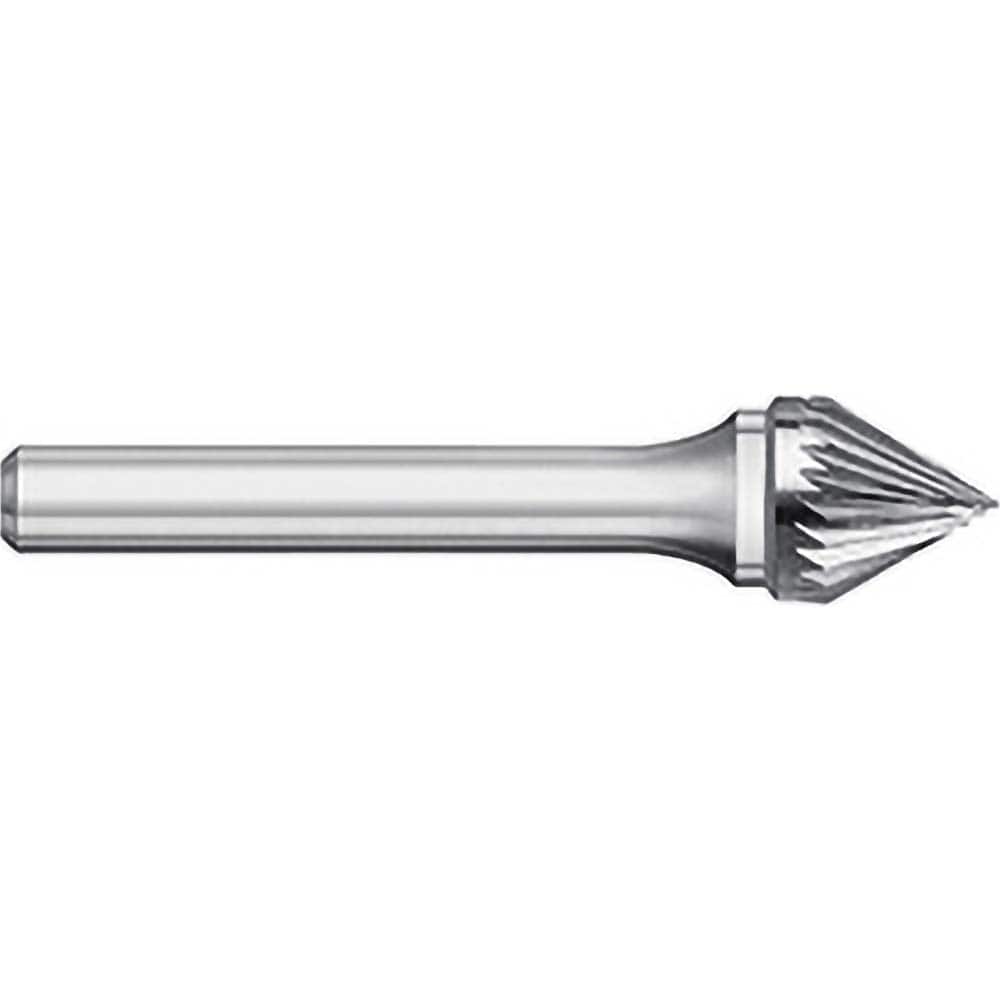 Titan USA - Burrs; Head Shape: Taper ; Industry Specification: SJ-9 ; Tooth Style: Single Cut ; Cutting Diameter (Inch): 1 ; Cutting Diameter (Decimal Inch): 1.0000 ; Shank Diameter (Inch): 1/4 - Exact Tool & Supply