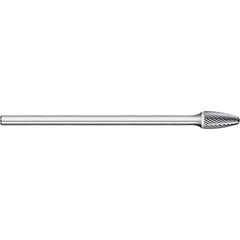 Titan USA - Burrs; Head Shape: Tree w/Radius ; Industry Specification: SF-42L3 ; Tooth Style: Single Cut ; Cutting Diameter (Inch): 1/8 ; Cutting Diameter (Decimal Inch): 0.1250 ; Shank Diameter (Inch): 1/8 - Exact Tool & Supply