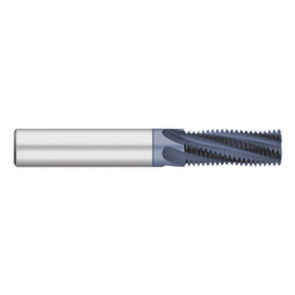 Titan USA - 3/4 -10 Internal/External 10 TPI 1/2" Shank 5-Flute Solid Carbide Helical Flute Thread Mill - Exact Tool & Supply