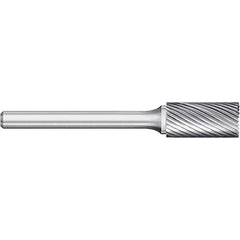 Titan USA - Burrs; Head Shape: Cylinder w/End Cut ; Industry Specification: SB-41L3 ; Tooth Style: Single Cut ; Cutting Diameter (Inch): 1/16 ; Cutting Diameter (Decimal Inch): 0.0625 ; Shank Diameter (Inch): 1/8 - Exact Tool & Supply