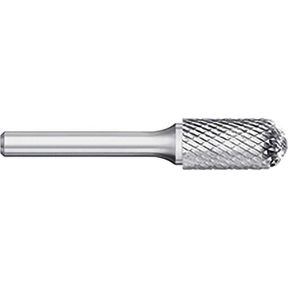Titan USA - Burrs; Head Shape: Cylinder Ball End ; Industry Specification: SC-7 ; Tooth Style: Double Cut ; Cutting Diameter (Inch): 3/4 ; Cutting Diameter (Decimal Inch): 0.7500 ; Shank Diameter (Inch): 1/4 - Exact Tool & Supply