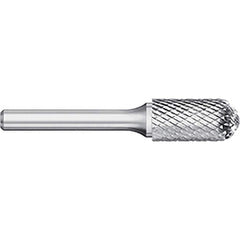 Titan USA - Burrs; Head Shape: Cylinder Ball End ; Industry Specification: SC-7 ; Tooth Style: Double Cut ; Cutting Diameter (Inch): 3/4 ; Cutting Diameter (Decimal Inch): 0.7500 ; Shank Diameter (Inch): 1/4 - Exact Tool & Supply