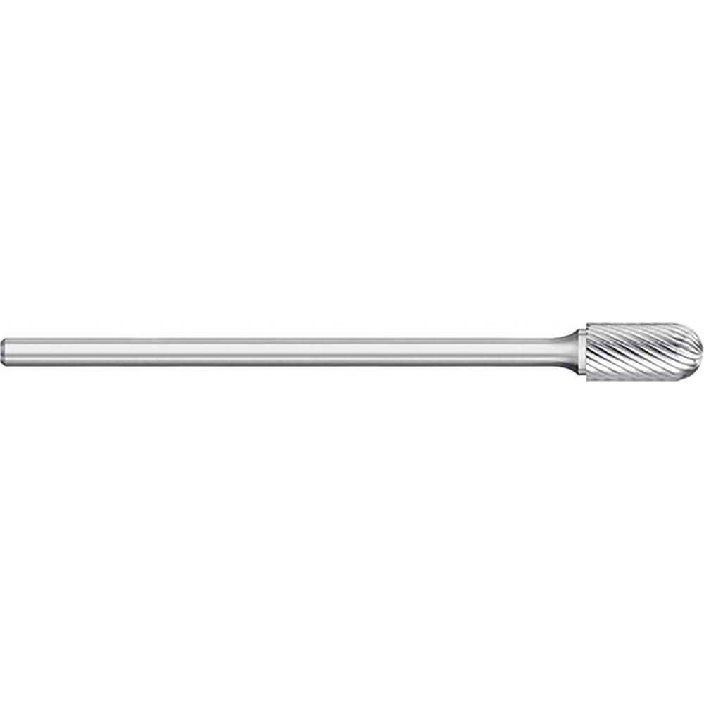 Titan USA - Burrs; Head Shape: Cylinder Ball End ; Industry Specification: SC-5L6 ; Tooth Style: Single Cut ; Cutting Diameter (Inch): 1/2 ; Cutting Diameter (Decimal Inch): 0.5000 ; Shank Diameter (Inch): 1/4 - Exact Tool & Supply