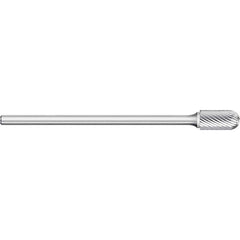 Titan USA - Burrs; Head Shape: Cylinder Ball End ; Industry Specification: SC-42L3 ; Tooth Style: Single Cut ; Cutting Diameter (Inch): 1/8 ; Cutting Diameter (Decimal Inch): 0.1250 ; Shank Diameter (Inch): 1/8 - Exact Tool & Supply