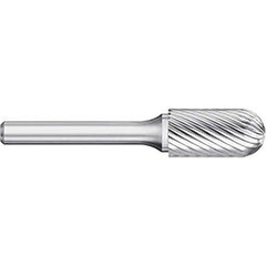 Titan USA - Burrs; Head Shape: Cylinder Ball End ; Industry Specification: SC-9 ; Tooth Style: Single Cut ; Cutting Diameter (Inch): 1 ; Cutting Diameter (Decimal Inch): 1.0000 ; Shank Diameter (Inch): 1/4 - Exact Tool & Supply