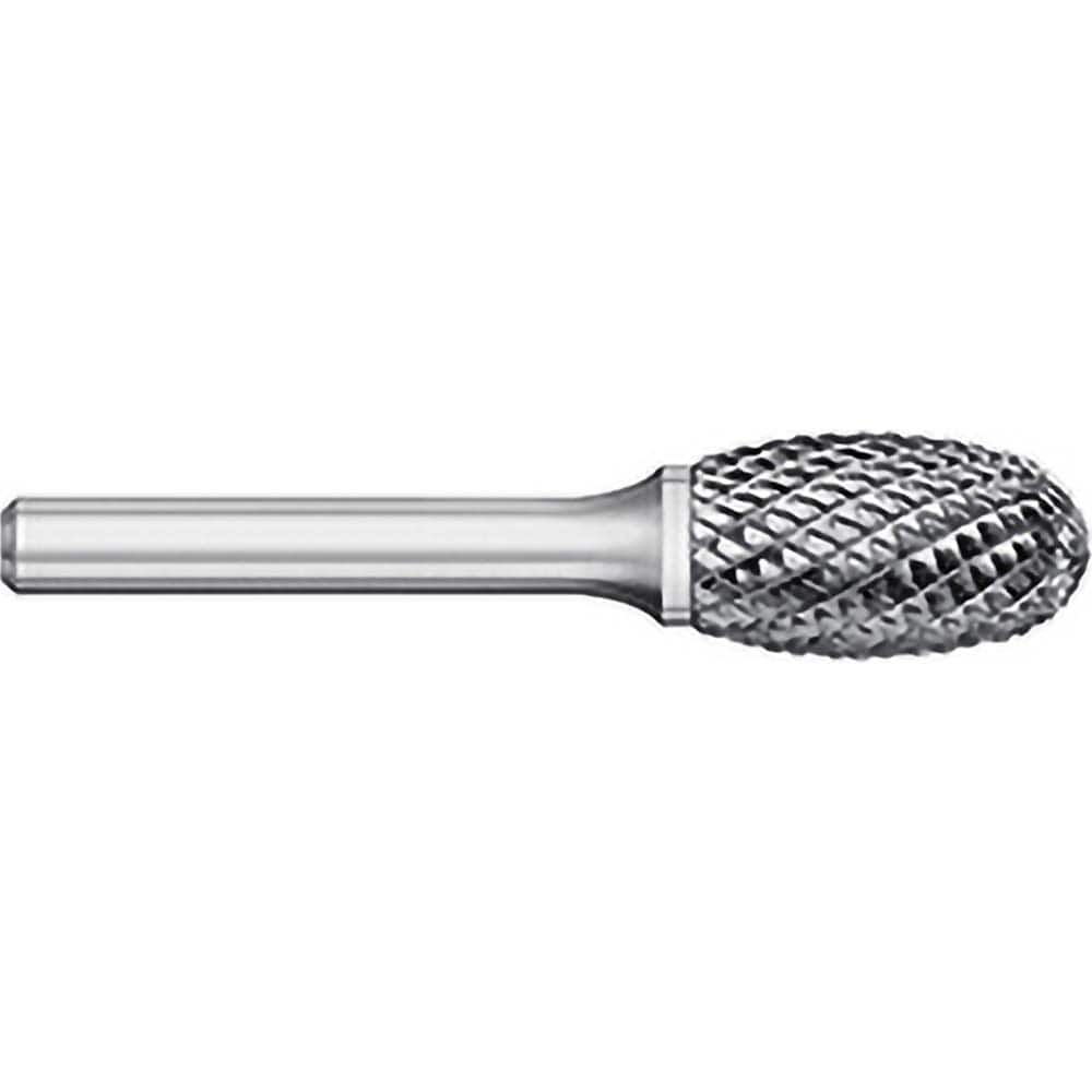 Titan USA - Burrs; Head Shape: Egg ; Industry Specification: SE-3 ; Tooth Style: Double Cut ; Cutting Diameter (Inch): 3/8 ; Cutting Diameter (Decimal Inch): 0.3750 ; Shank Diameter (Inch): 1/4 - Exact Tool & Supply
