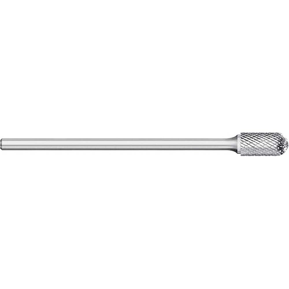 Titan USA - Burrs; Head Shape: Cylinder Ball End ; Industry Specification: SC-5L6 ; Tooth Style: Double Cut ; Cutting Diameter (Inch): 1/2 ; Cutting Diameter (Decimal Inch): 0.5000 ; Shank Diameter (Inch): 1/4 - Exact Tool & Supply