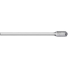 Titan USA - Burrs; Head Shape: Cylinder Ball End ; Industry Specification: SC-42L2 ; Tooth Style: Double Cut ; Cutting Diameter (Inch): 1/8 ; Cutting Diameter (Decimal Inch): 0.1250 ; Shank Diameter (Inch): 1/8 - Exact Tool & Supply