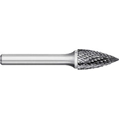 Titan USA - Burrs; Head Shape: Tree ; Industry Specification: SG-51 ; Tooth Style: Double Cut ; Cutting Diameter (Inch): 1/4 ; Cutting Diameter (Decimal Inch): 0.2500 ; Shank Diameter (Inch): 1/8 - Exact Tool & Supply
