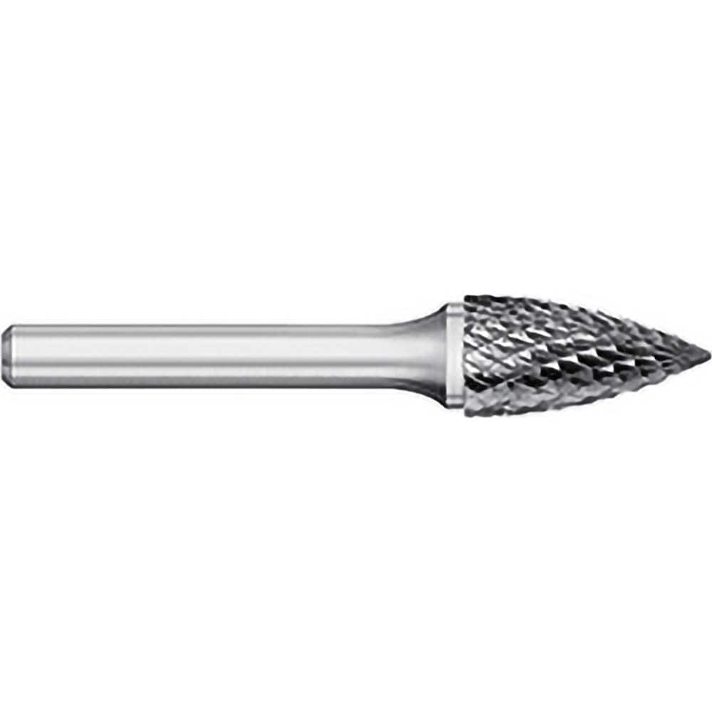 Titan USA - Burrs; Head Shape: Tree ; Industry Specification: SG-15 ; Tooth Style: Double Cut ; Cutting Diameter (Inch): 3/4 ; Cutting Diameter (Decimal Inch): 0.7500 ; Shank Diameter (Inch): 1/4 - Exact Tool & Supply