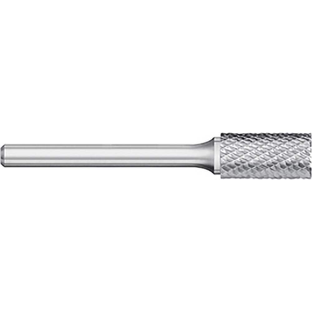 Titan USA - Burrs; Head Shape: Cylinder w/End Cut ; Industry Specification: SB-43L3 ; Tooth Style: Double Cut ; Cutting Diameter (Inch): 1/8 ; Cutting Diameter (Decimal Inch): 0.1250 ; Shank Diameter (Inch): 1/8 - Exact Tool & Supply