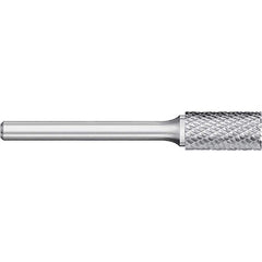 Titan USA - Burrs; Head Shape: Cylinder w/End Cut ; Industry Specification: SB-41L3 ; Tooth Style: Double Cut ; Cutting Diameter (Inch): 1/16 ; Cutting Diameter (Decimal Inch): 0.0625 ; Shank Diameter (Inch): 1/8 - Exact Tool & Supply