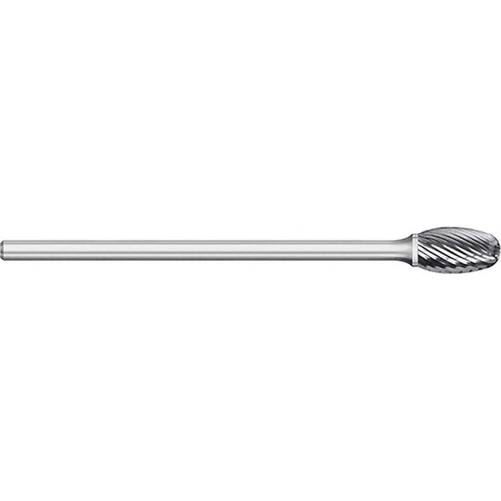 Titan USA - Burrs; Head Shape: Egg ; Industry Specification: SE-41L3 ; Tooth Style: Single Cut ; Cutting Diameter (Inch): 1/8 ; Cutting Diameter (Decimal Inch): 0.1250 ; Shank Diameter (Inch): 1/8 - Exact Tool & Supply