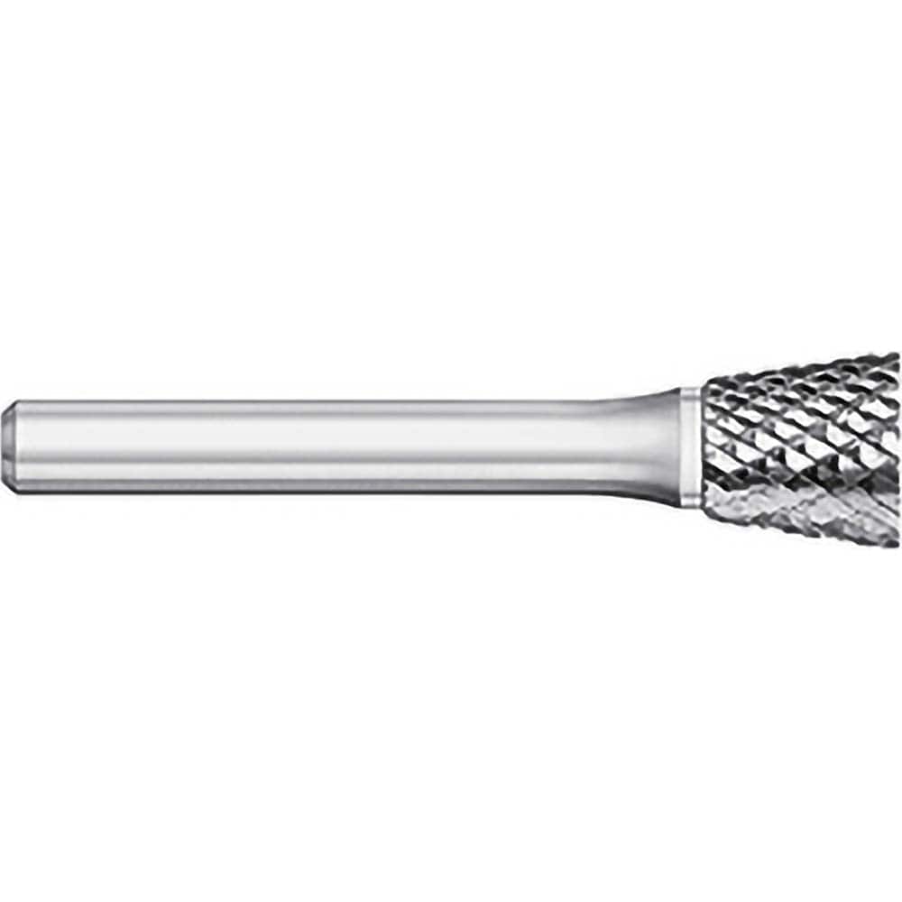 Titan USA - Burrs; Head Shape: Inverted Taper ; Industry Specification: SN-53 ; Tooth Style: Double Cut ; Cutting Diameter (Inch): 3/16 ; Cutting Diameter (Decimal Inch): 0.1875 ; Shank Diameter (Inch): 1/8 - Exact Tool & Supply