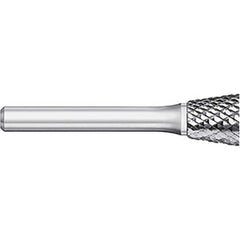 Titan USA - Burrs; Head Shape: Inverted Taper ; Industry Specification: SN-51 ; Tooth Style: Double Cut ; Cutting Diameter (Inch): 1/4 ; Cutting Diameter (Decimal Inch): 0.2500 ; Shank Diameter (Inch): 1/8 - Exact Tool & Supply