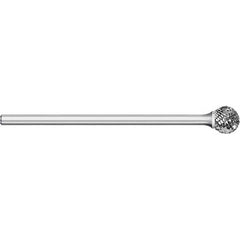Titan USA - Burrs; Head Shape: Ball ; Industry Specification: SD-42L2 ; Tooth Style: Double Cut ; Cutting Diameter (Inch): 1/8 ; Cutting Diameter (Decimal Inch): 0.1250 ; Shank Diameter (Inch): 1/8 - Exact Tool & Supply