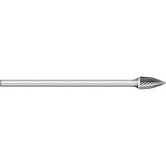 Titan USA - Burrs; Head Shape: Tree ; Industry Specification: SG-44L2 ; Tooth Style: Single Cut ; Cutting Diameter (Inch): 1/8 ; Cutting Diameter (Decimal Inch): 0.1250 ; Shank Diameter (Inch): 1/8 - Exact Tool & Supply