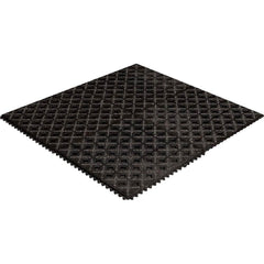 Crown Matting - Anti-Fatigue Matting; Dry or Wet Environment: Wet ; Length (Feet): 6.000 ; Width (Inch): 39 ; Thickness (Inch): 3/4 ; Surface Pattern: Molded; Raised Squares ; Surface Material: Nitrile Blend - Exact Tool & Supply