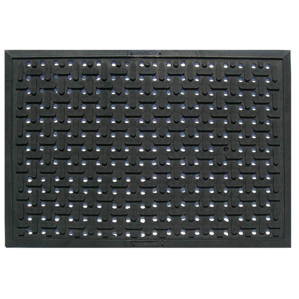 Crown Matting - Anti-Fatigue Matting; Dry or Wet Environment: Wet ; Length (Feet): 3.000 ; Width (Inch): 24 ; Width (Feet): 2.00 ; Thickness (Inch): 3/8 ; Surface Pattern: Molded; Raised Grid - Exact Tool & Supply
