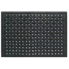Crown Matting - Anti-Fatigue Matting; Dry or Wet Environment: Wet ; Length (Feet): 3.000 ; Width (Inch): 24 ; Width (Feet): 2.00 ; Thickness (Inch): 3/8 ; Surface Pattern: Molded; Raised Grid - Exact Tool & Supply