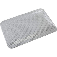 Crown Matting - Anti-Fatigue Matting; Dry or Wet Environment: Dry ; Length (Feet): 5.000 ; Width (Inch): 36 ; Width (Feet): 3.00 ; Thickness (Inch): 7/8 ; Surface Pattern: Diamond-Plate - Exact Tool & Supply