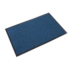 Crown Matting - Entrance Matting; Indoor or Outdoor: Indoor ; Traffic Type: Medium Duty ; Surface Material: Polypropylene ; Base Material: Vinyl ; Surface Pattern: V-Ribbed ; Color: Steel Blue - Exact Tool & Supply