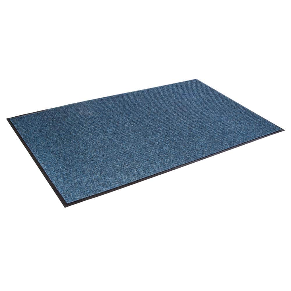 Crown Matting - Entrance Matting; Indoor or Outdoor: Indoor ; Traffic Type: Light ; Surface Material: Polypropylene ; Base Material: Vinyl ; Surface Pattern: Ribbed ; Color: Blue - Exact Tool & Supply
