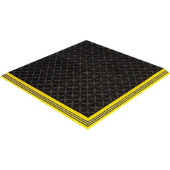 Crown Matting - Anti-Fatigue Matting; Dry or Wet Environment: Wet ; Length (Feet): 6.000 ; Width (Inch): 39 ; Thickness (Inch): 3/4 ; Surface Pattern: Molded; Raised Squares; Textured ; Surface Material: Nitrile Blend - Exact Tool & Supply