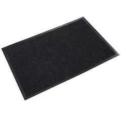 Crown Matting - Entrance Matting; Indoor or Outdoor: Indoor ; Traffic Type: Light ; Surface Material: Polypropylene ; Base Material: Vinyl ; Surface Pattern: Ribbed ; Color: Charcoal - Exact Tool & Supply