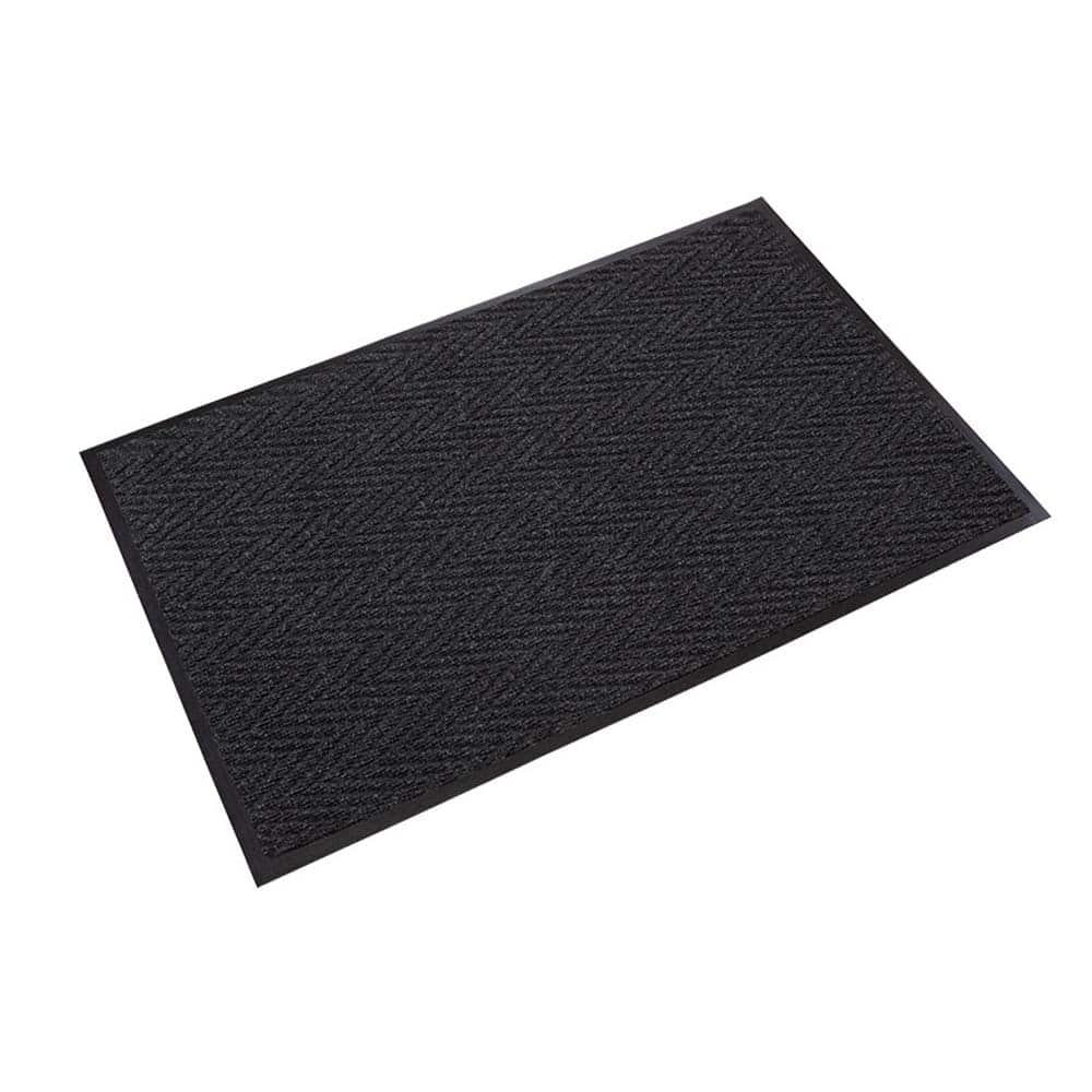 Crown Matting - Entrance Matting; Indoor or Outdoor: Indoor ; Traffic Type: Medium Duty ; Surface Material: Polypropylene ; Base Material: Vinyl ; Surface Pattern: V-Ribbed ; Color: Charcoal - Exact Tool & Supply