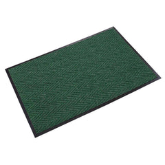 Crown Matting - Entrance Matting; Indoor or Outdoor: Indoor ; Traffic Type: Medium Duty ; Surface Material: Polypropylene ; Base Material: Vinyl ; Surface Pattern: V-Ribbed ; Color: Forest Green - Exact Tool & Supply