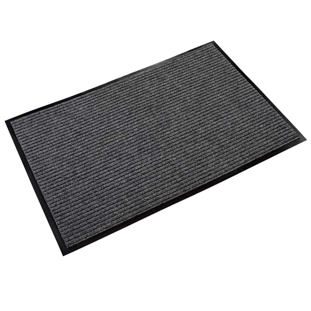 Crown Matting - Entrance Matting; Indoor or Outdoor: Indoor ; Traffic Type: Light ; Surface Material: Polypropylene ; Base Material: Vinyl ; Surface Pattern: Ribbed ; Color: Gray - Exact Tool & Supply