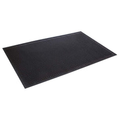Crown Matting - Entrance Matting; Indoor or Outdoor: Outdoor ; Traffic Type: Heavy, Medium & Light ; Surface Material: SBR Rubber ; Base Material: SBR Rubber; Grease Resistant Rubber ; Surface Pattern: Molded; Raised Bars ; Color: Black - Exact Tool & Supply