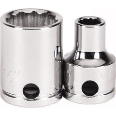 Williams - Hand Sockets; Drive Size (Inch): 3/8 ; Size (Inch): 9/16 ; Type: Standard ; Tool Type: Tethered Hand Socket ; Number of Points: 12 ; Finish/Coating: Chrome - Exact Tool & Supply