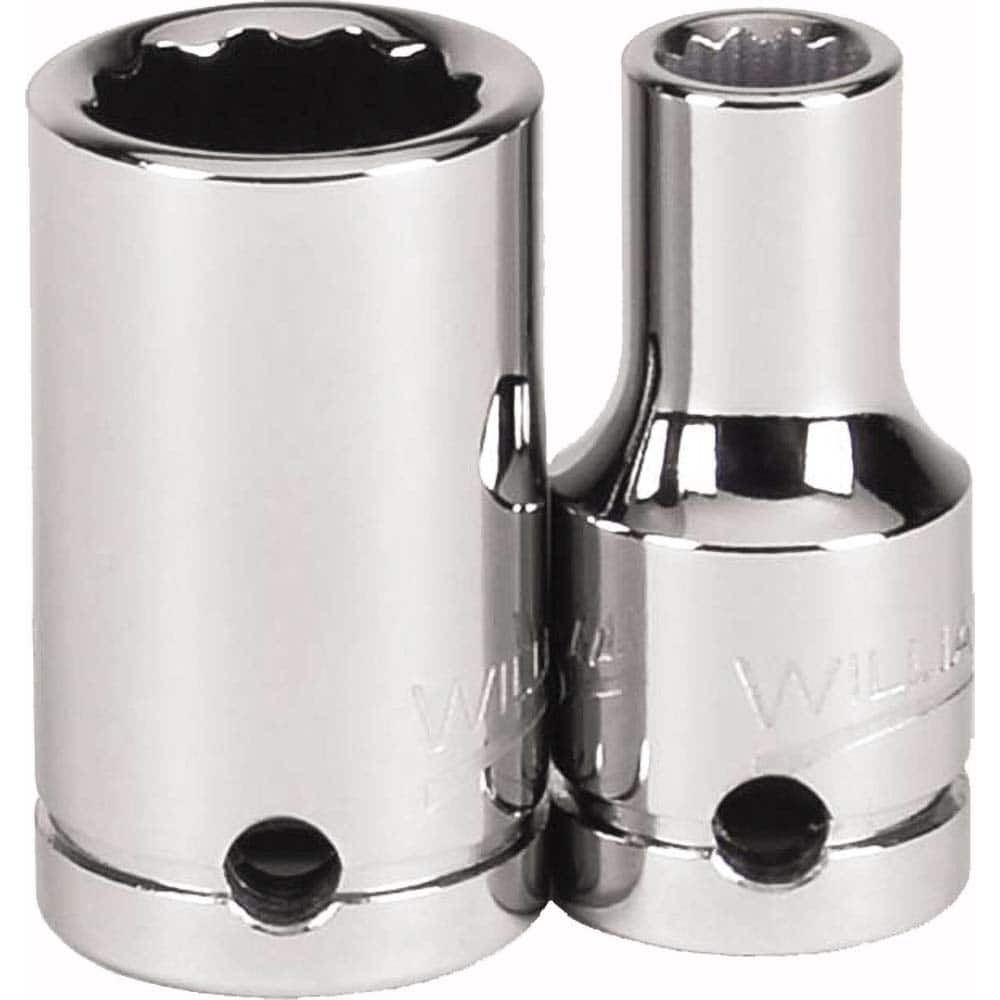 Williams - Hand Sockets; Drive Size (Inch): 1/4 ; Size (Inch): 1/2 ; Type: Standard ; Tool Type: Tethered Hand Socket ; Number of Points: 12 ; Finish/Coating: Chrome - Exact Tool & Supply