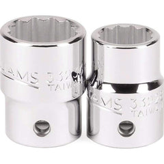 Williams - Hand Sockets; Drive Size (Inch): 3/4 ; Size (Inch): 5/16 ; Type: Standard ; Tool Type: Tethered Hand Socket ; Number of Points: 12 ; Finish/Coating: Chrome - Exact Tool & Supply