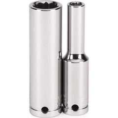 Williams - Hand Sockets; Drive Size (Inch): 1/4 ; Size (Inch): 9/16 ; Type: Standard ; Tool Type: Tethered Hand Socket ; Number of Points: 12 ; Finish/Coating: Chrome - Exact Tool & Supply