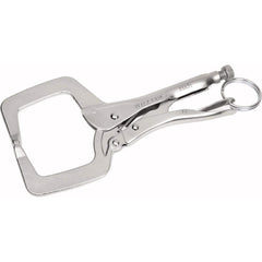 Williams - Locking Pliers; Plier Type: C-Clamp; Locking C-Clamp Pliers ; Jaw Style: C-Clamp; Serrated Jaw ; Overall Length Range: 10" and Longer ; Overall Length (Inch): 11 ; Handle Type: Steel ; Features: Tethered. Convenient one-hand release lever. Hea - Exact Tool & Supply
