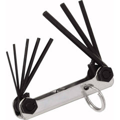 Williams - Hex Key Sets; Tool Type: Tethered Folding Hex Keys Set ; Handle Type: Fold Away ; Measurement Type: Inch ; Torx Size Range: T40 - T60 ; Hex Size Range (Inch): 1/4 - Exact Tool & Supply