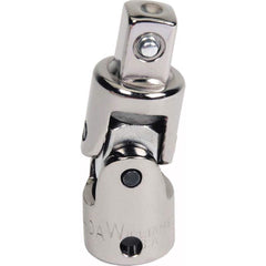 Williams - Socket Handles; Tool Type: Tethered Flexible Handle ; Drive Size (Inch): 3/8 ; Overall Length (Inch): 8-9/16 ; Finish/Coating: Chrome ; Additional Information: Drive handles provide extra leverage with greater strength than ratchets. Square dr - Exact Tool & Supply