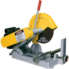 Everett - Chop & Cut-Off Saws; Cutting Style: Straight ; Blade Diameter (Inch): 10 ; Arbor Hole Size (Inch): 5/8 ; Phase: 3 phase ; Cutting Capacity in Solids at 90? (Inch): 1.5 ; Cutting Capacity in Pipe at 90? (Inch): 2 - Exact Tool & Supply