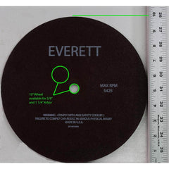 Everett - Cutoff Wheels; Tool Compatibility: Chop Saws; Cut-Off Saw; Electric-Powered Saw; Portable Saw; Shop Saw; Stationary Saw ; Wheel Diameter (Inch): 10 ; Hole Size (Decimal Inch): 0.1100 ; Hole Size (mm): 0.625 ; Wheel Thickness (Inch): 3/32 ; Abra - Exact Tool & Supply