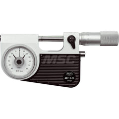 Mahr - Mechanical Indicating Micrometers; Minimum Measurement (Inch): 0.9800 ; Minimum Measurement (mm): 25 ; Minimum Measurement (Decimal Inch): 0.9800 ; Maximum Measurement (Inch): 1.9680 ; Maximum Measurement (Decimal Inch): 1.9680 ; Maximum Measureme - Exact Tool & Supply