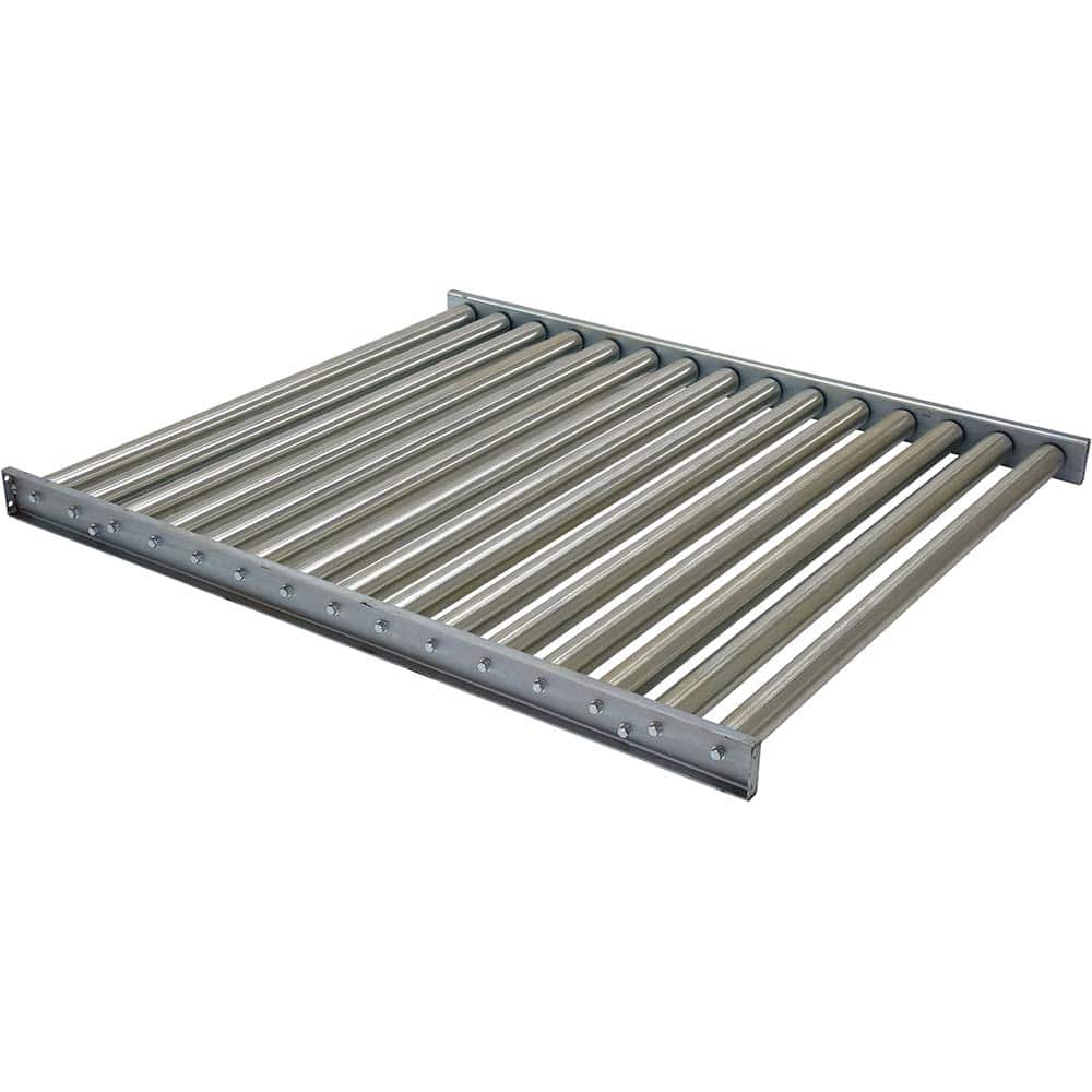 Vestil - Gravity Conveyors; Roller Style: Roller ; Shape: Rectangle ; Width (Inch): 52 ; Roller Diameter (Decimal Inch): 2.4000 ; Length (Feet): 60 ; Wheel Material: Steel - Exact Tool & Supply