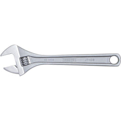 Proto - Adjustable Wrenches; Wrench Type: Adjustable ; Wrench Size (Inch): 10 ; Jaw Capacity (Inch): 1-5/16 ; Material: Steel ; Finish/Coating: Chrome ; ANSI Spec: B107.8m - Exact Tool & Supply