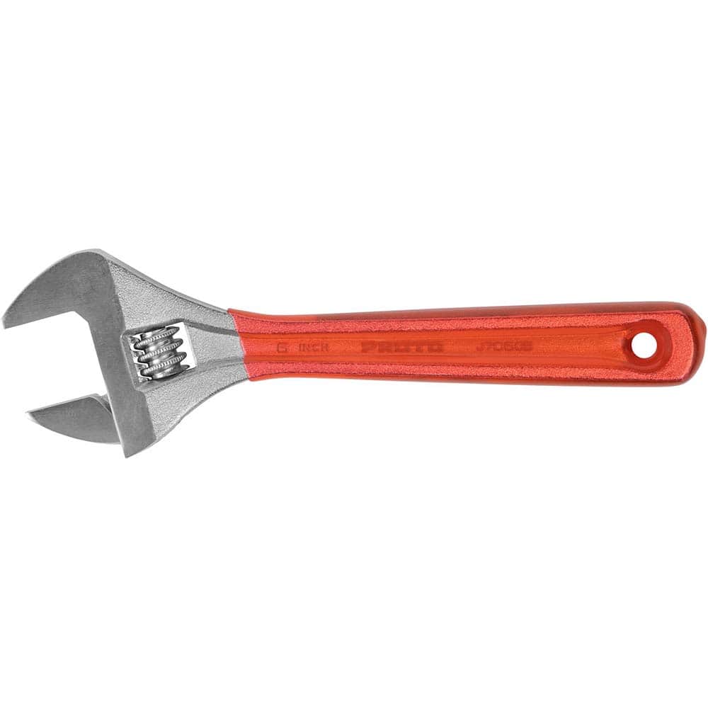 Proto - Adjustable Wrenches; Wrench Type: Adjustable ; Wrench Size (Inch): 6 ; Jaw Capacity (Inch): 15/16 ; Material: Steel ; Finish/Coating: Satin ; ANSI Spec: B107.8m - Exact Tool & Supply